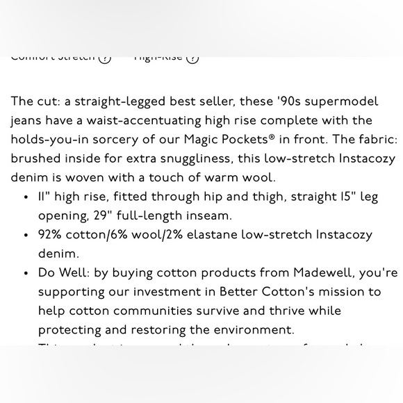 Madewell Perfect Vintage Straight Jean Instacozy edition - Picture 5 of 5